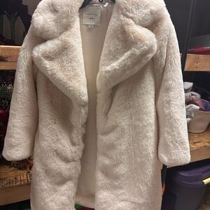 Habitual Cream kids Faux Fur Coat jacket
